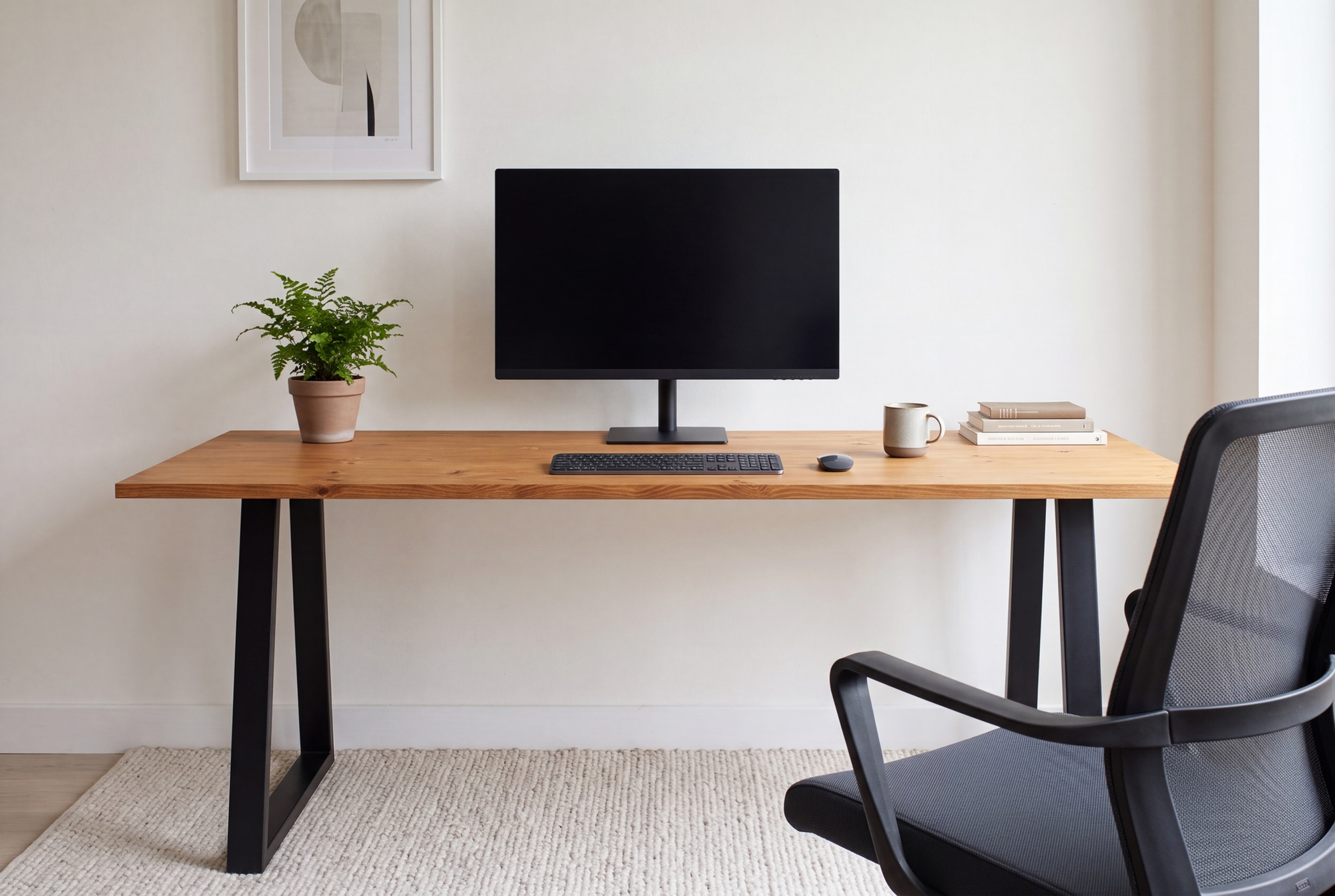 Your desk, your measurements, made by hand.