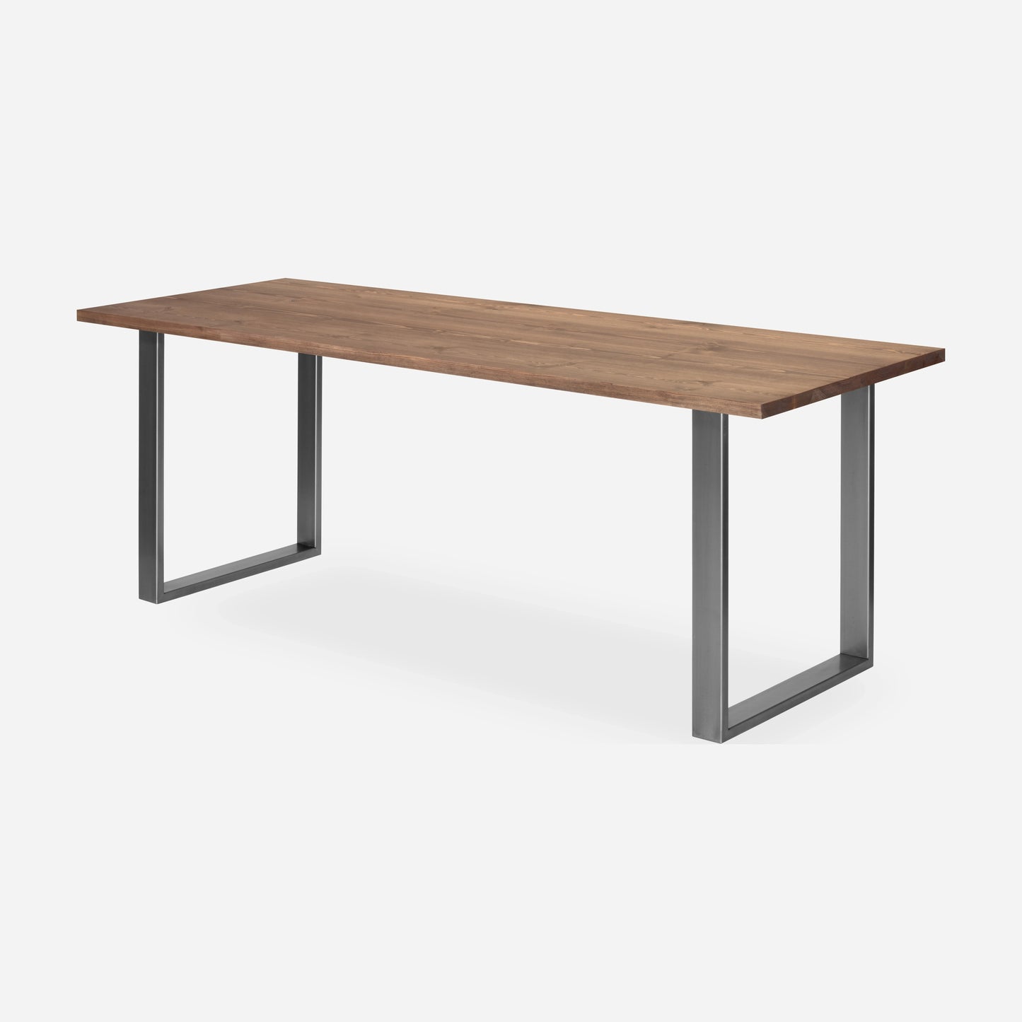 Grove solid wood desk in Tobacco with steel square legs